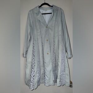 Soft Surroundings Pale Blue Denim Dress